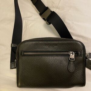 Black Coach Belt Bag